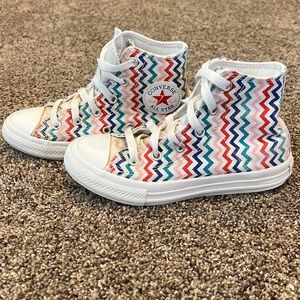 Striped hightop chuck Taylors